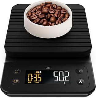 Greater Goods Coffee Scale with Timer – 0.1g Precision Digital Coffee & Espresso Scale for Pour-Over, Coffee Bean Weighing, Barista Brewing...